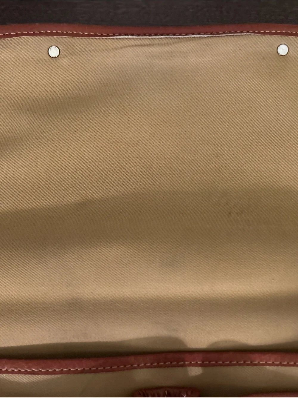 Levenger Brown Pebbled Leather Messenger Briefcase fits 13” Laptop English Made